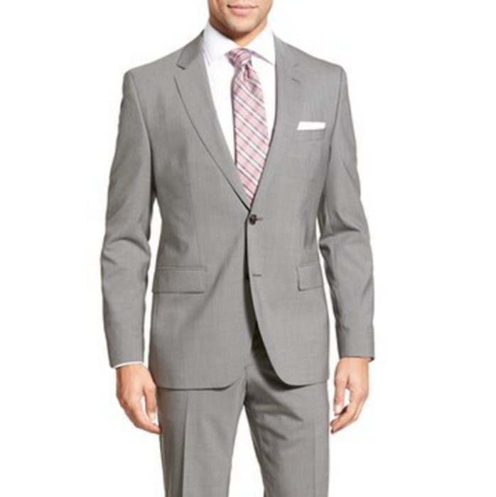 BOSS 'Johnstons/Lenon' Trim Fit Houndstooth Wool Suit