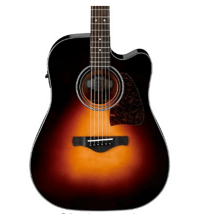 Ibanez Artwood AW4000-BS Dreadnought Acoustic-Electric Guitar Brown Sunburst