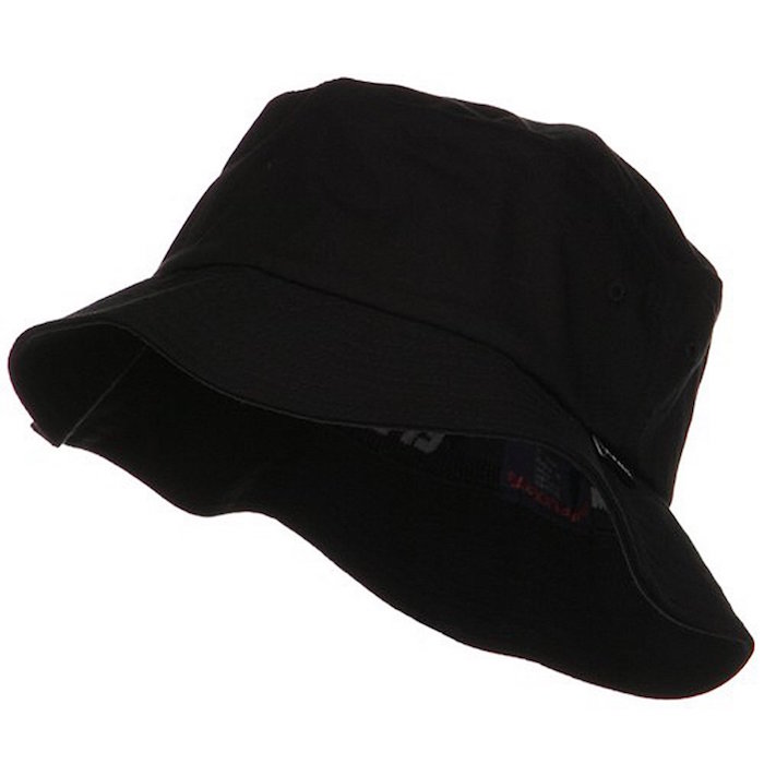 One Size Flexfit Cotton Twill Bucket Hat - Black W11S49B