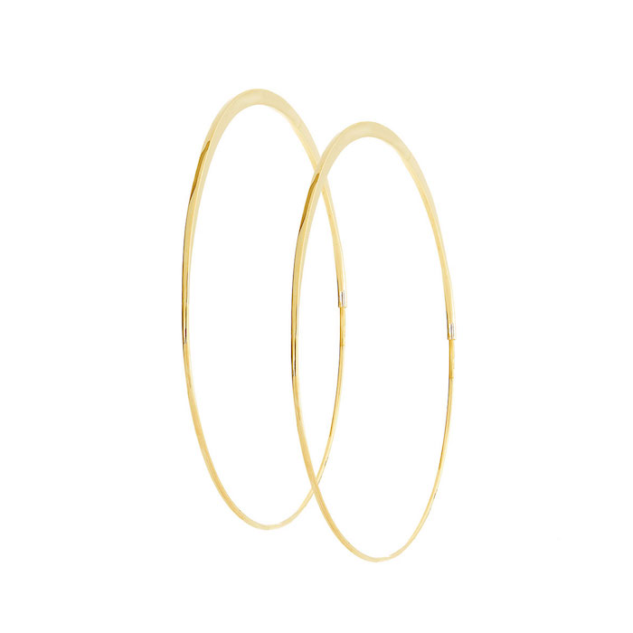 Lana Large 14K Gold Wave Magic Hoop Earrings