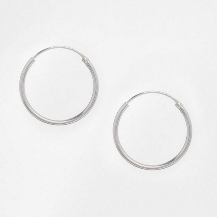 ASOS Sterling Silver 20mm Hoop Earrings