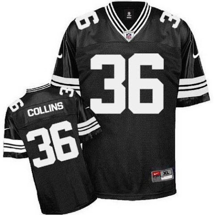 Nike Green Bay Packers #36 Nick Collins Black Shadow Nike NFL 