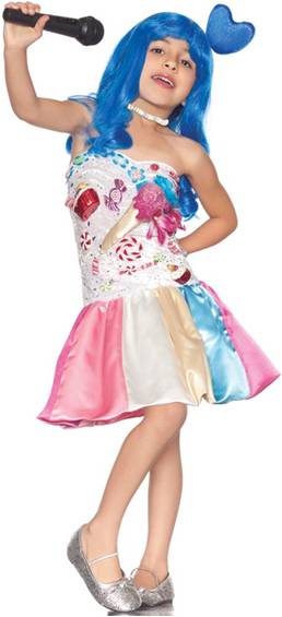 Girls Candy Girl Pop Star Costume