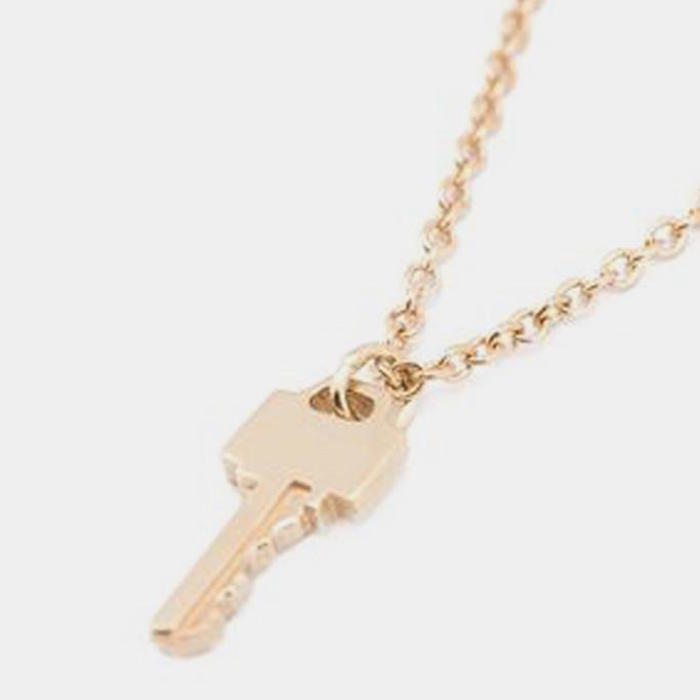 Tiny Key Necklace - Gold