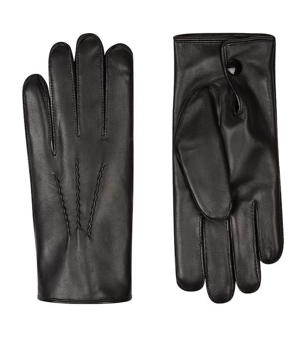 Harrods Of London Fur-Lined Leather Gloves