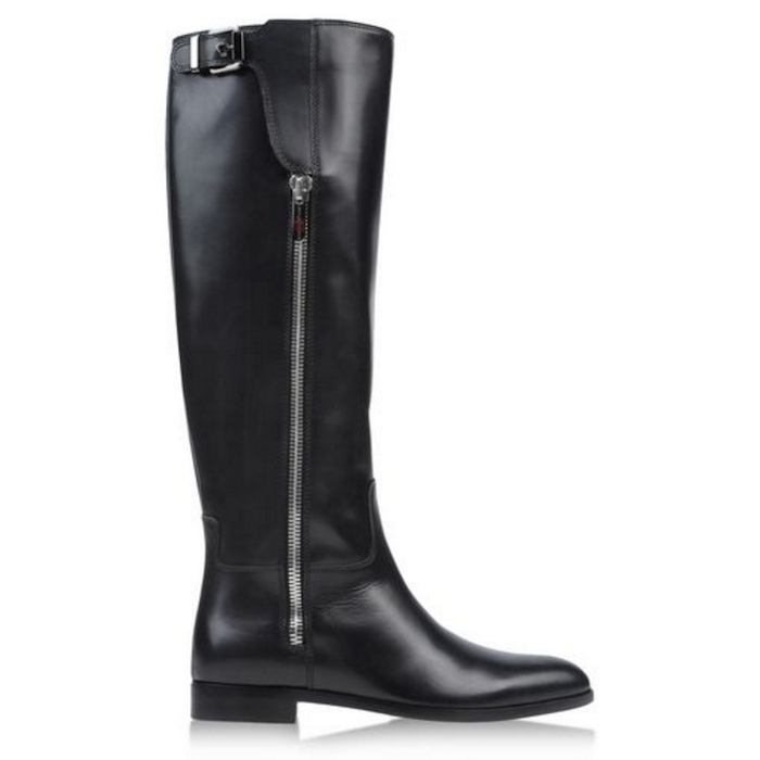 SERGIO ROSSI Side Zipper Detailed Boots