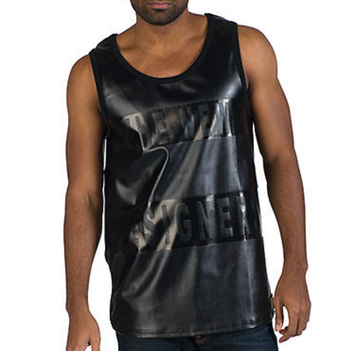 Decibel faux Leather Tank To