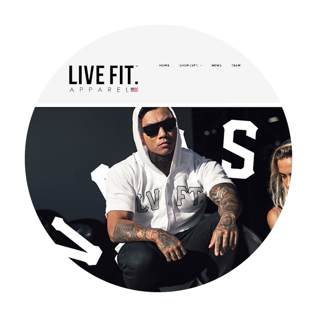 Live Fit Apparel Website