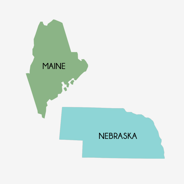 Maine & Nebraska