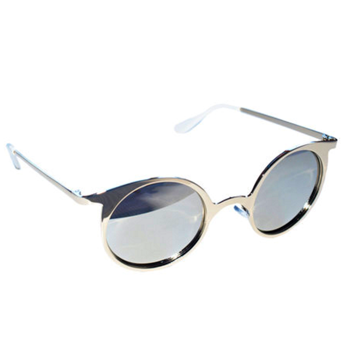 Cat Eye Sunglasses Silver