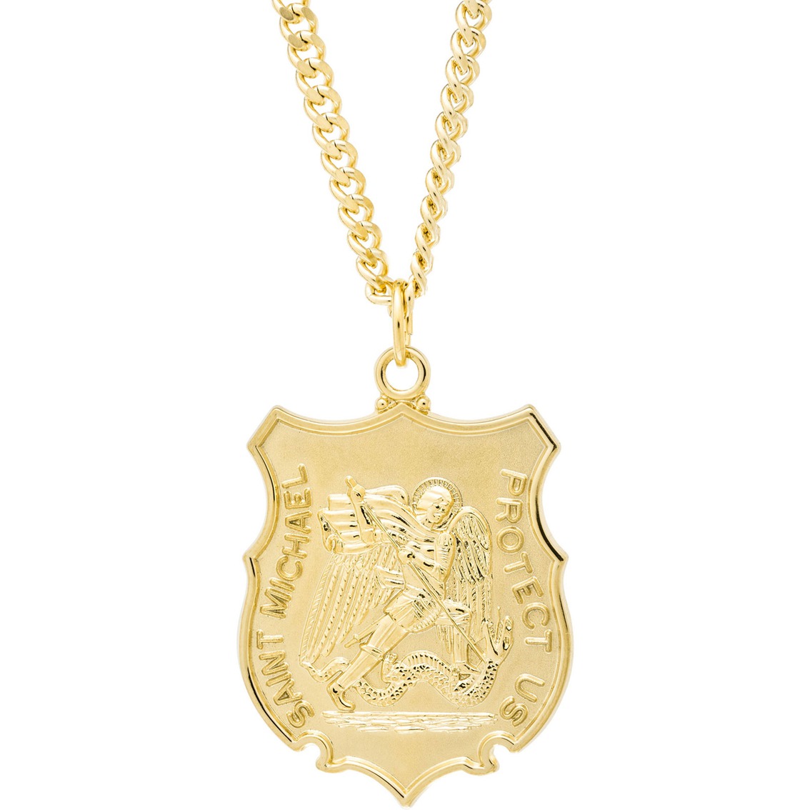 Gold Small Shield St. Michael Medal