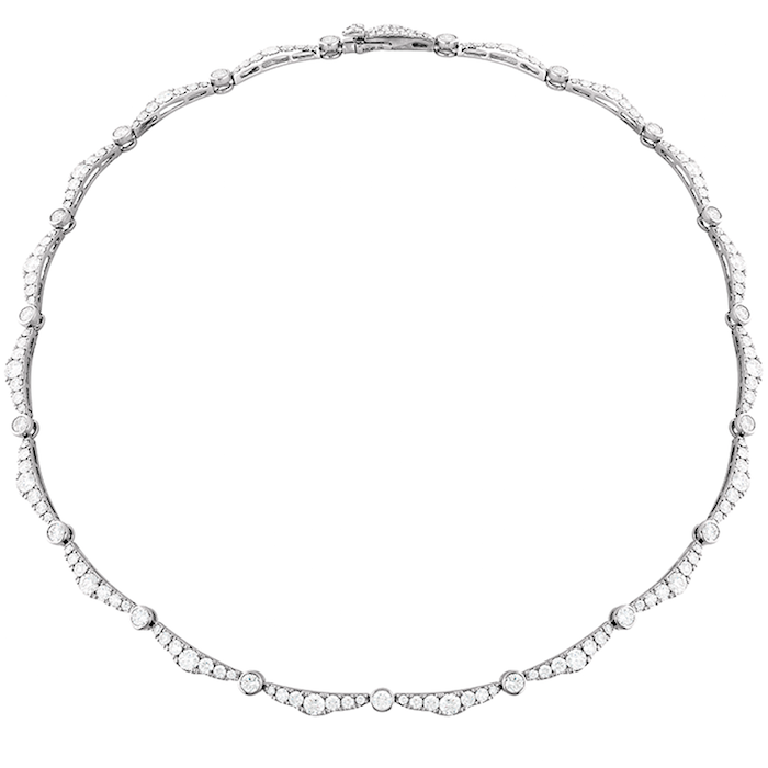 Lorelei Ribbon Diamond Line Necklace 
