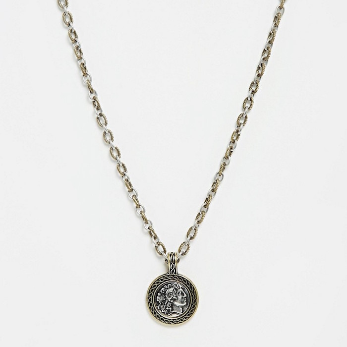 Icon Brand Medallion Coin Necklace