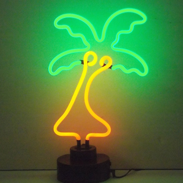 Palm Tree Sculpture Neon Sign