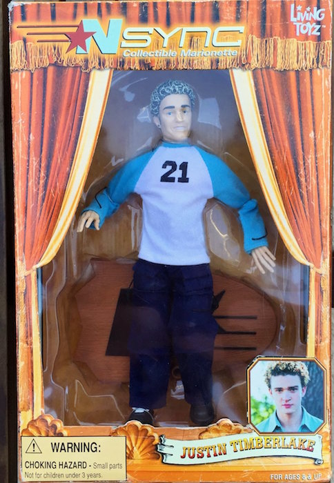 'NSync Collectible Marionette - Justin Timberlake Doll