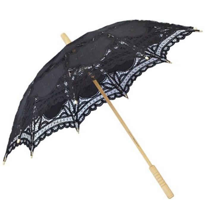 StarSide Black Lace Parasol Umbrella