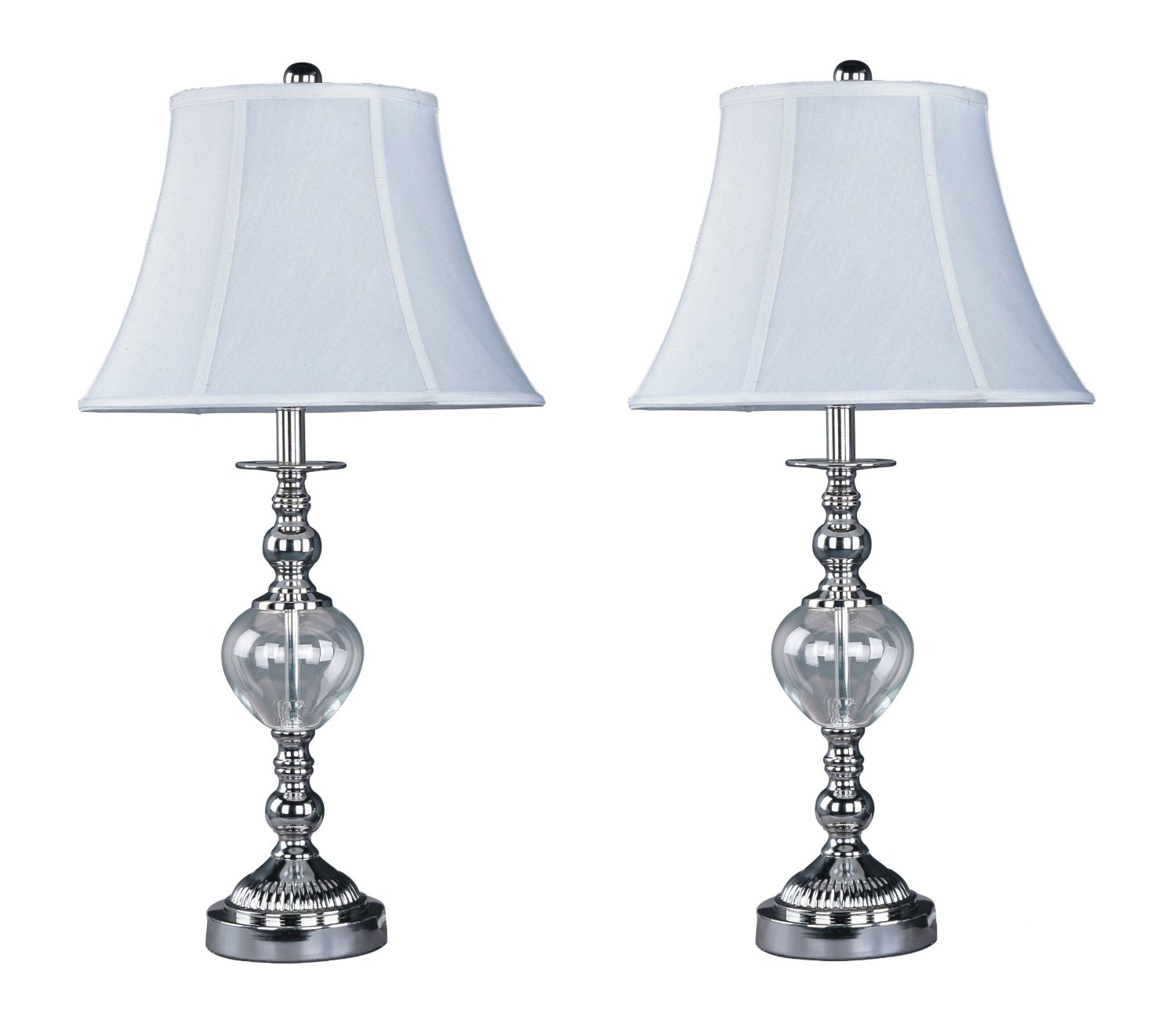 Park Madison Lighting Contemporary Design 26-3/4-Inch Tall Table Lamp Set