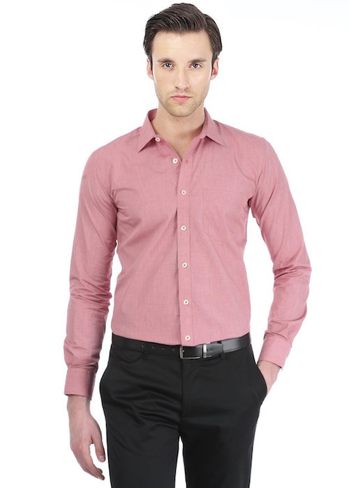 Basics Mens Checks Longsleeves Formal Shirts 5 Color Options