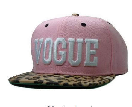 Cool Kings Pink Leopard Print Letter Vogue Snapback Cap Hat For Women Baseball Cap