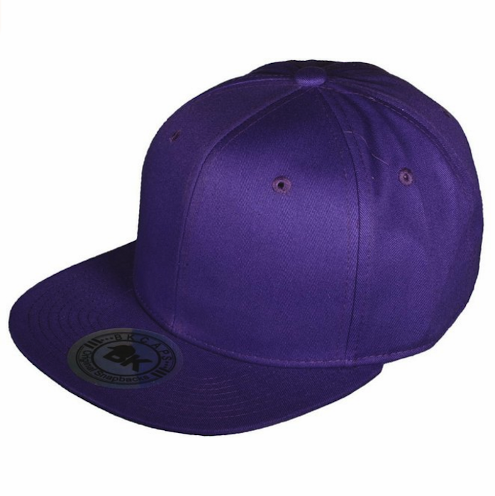 BK Caps Cotton Flat Bill Adjustable Snapback Hat