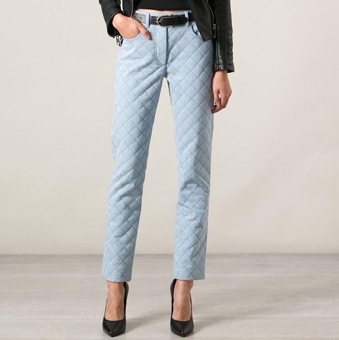 MOSCHINO quilted jeans