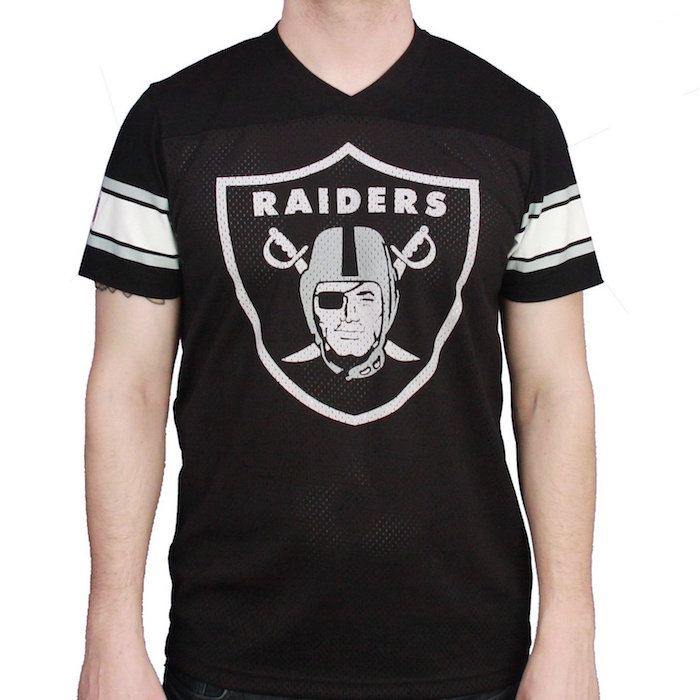 New Era Men's Nfl Supporters Team Jersey (Oakland Raiders T-Shirt