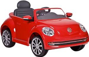 Aria Child Rollplay Vw Beetle 6V Battery Ride-On Vehicle, Red