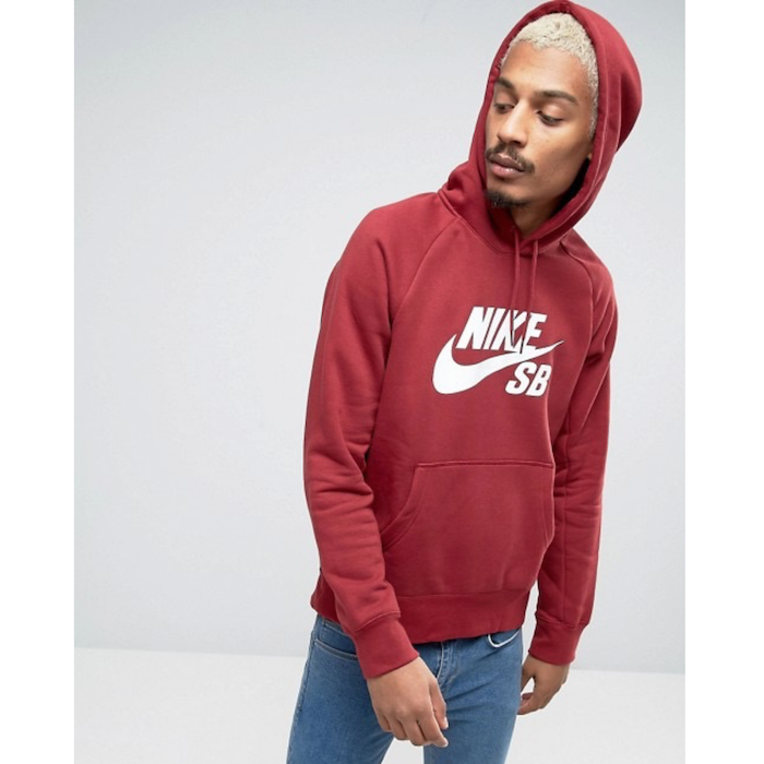 Nike SB Icon Hoodie In Red In Red 