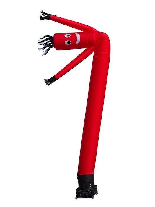 Torero Inflatables Air Dancer Tube Man Fly Guy Puppet Complete Set, 20-Feet, Red