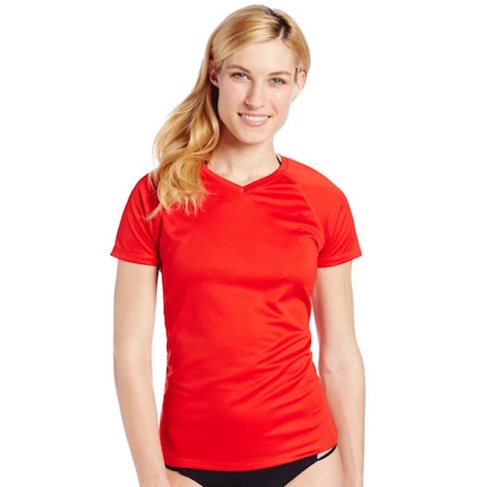 Kanu Surf Women's Solid UPF 50+ Swim Tee Shirt