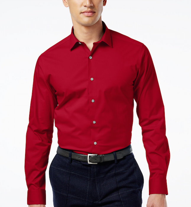 Alfani Spectrum Men's Slim-Fit Stretch Dress Shirt | Blingby