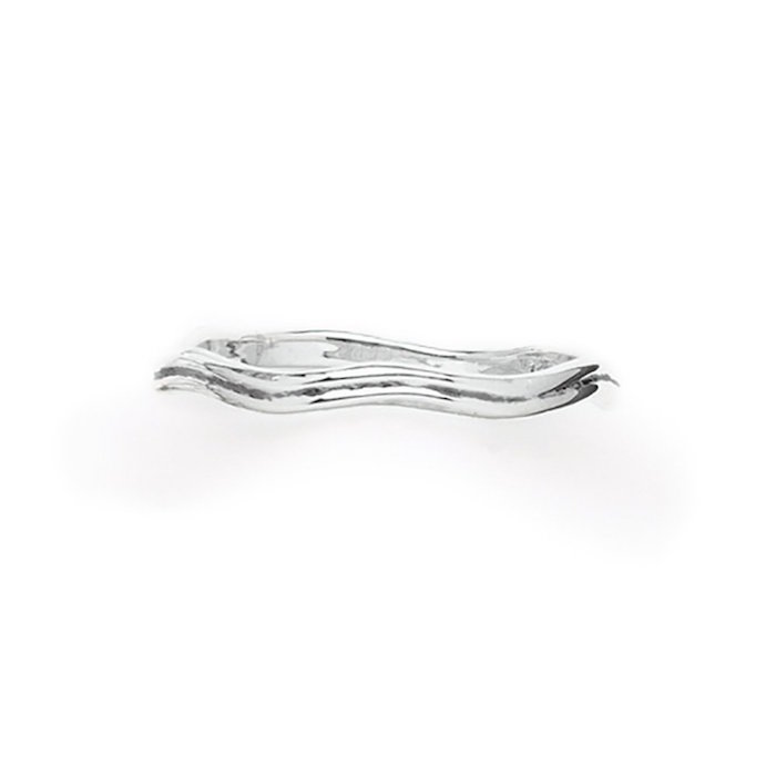 Tomas Jewelry Sterling Silver Thin Wavy Thumb Ring