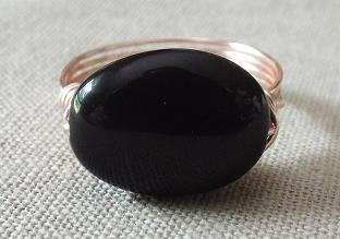 Black Agate Ring 