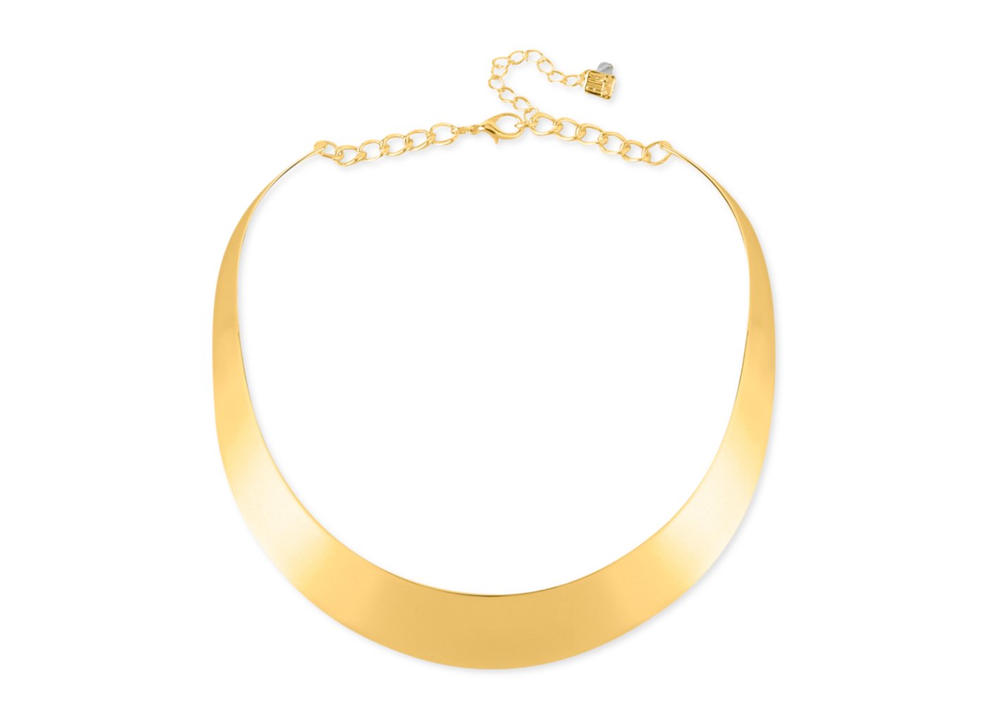Robert Lee Morris Soho Necklace, Gold-Tone Half-Moon Collar Necklace