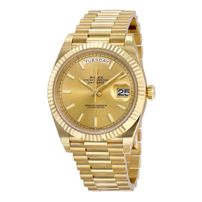 Rolex Day-Date 40 Champagne Dial 18K 