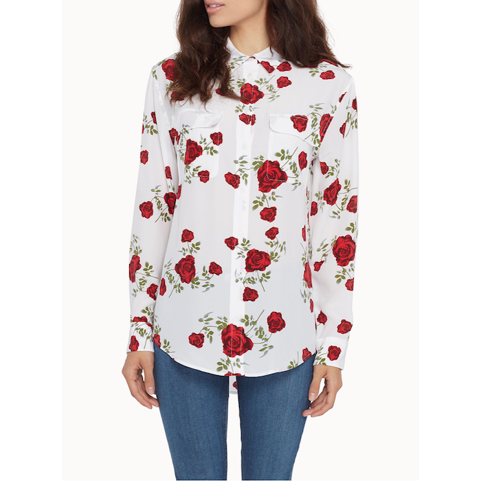 RED ROSES FLUID SHIRT