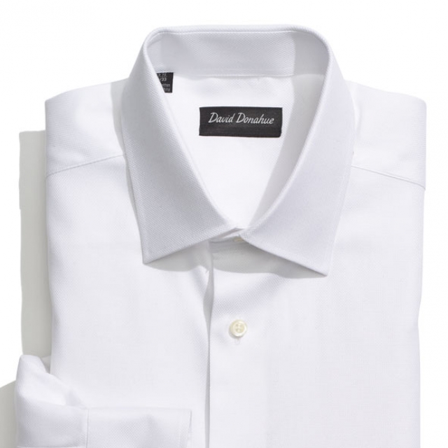 Royal Oxford Men's Regular Fit White Dress Shirt 