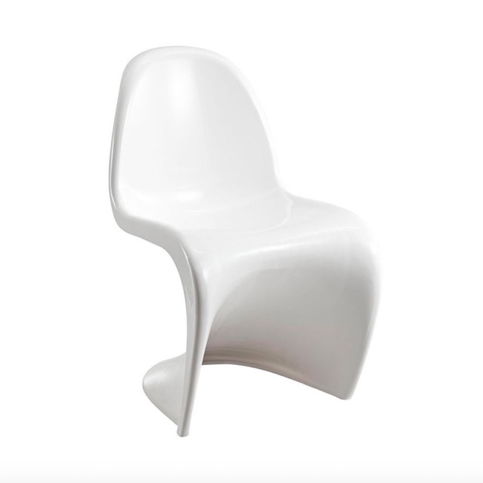 SLITHER DINING SIDE CHAIR IN WHITE