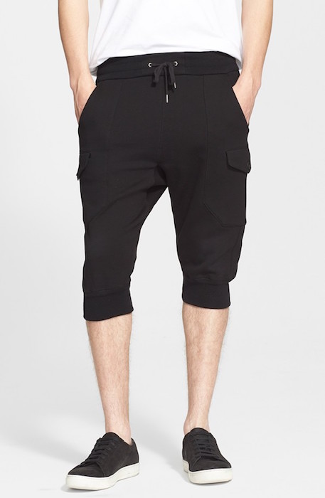 Helmut Lang 'Core' Cropped Fleece Shorts