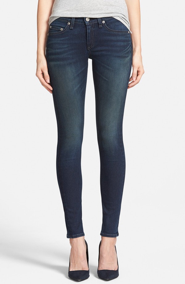 BLK DNM 'Jeans 25' Slim Skinny Leg Jeans (Solid Black) | Blingby