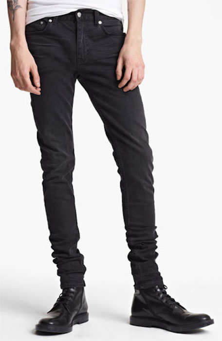 BLK DNM 'Jeans 25' Slim Skinny Leg Jeans (Solid Black)
