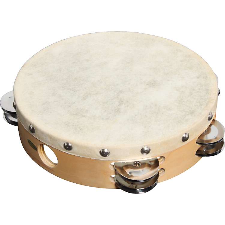 Sound Percussion Labs Pdm2016M-R Tambourine With Calfskin Head