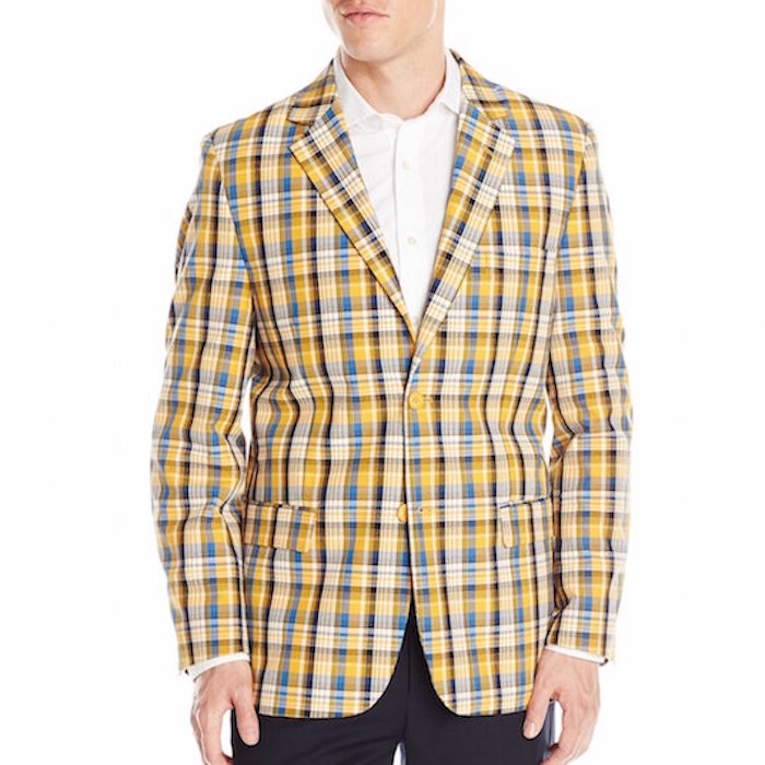 Stacy Adams Men's Country Plaid Two Button Sport Coat