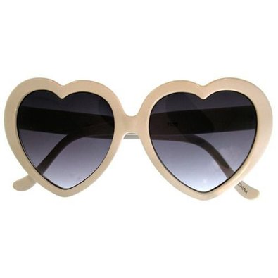 Large Oversized Womens Heart Shaped Sunglasses Cute Love Fashion Eyewear