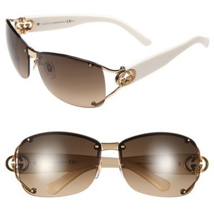 Gucci 62mm Open Temple Special Fit Rimless Sunglasses | Blingby