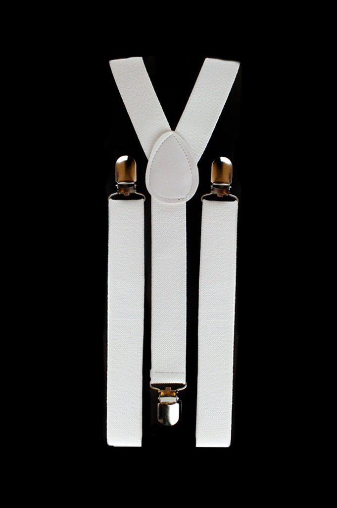 Celebrity White Suspenders