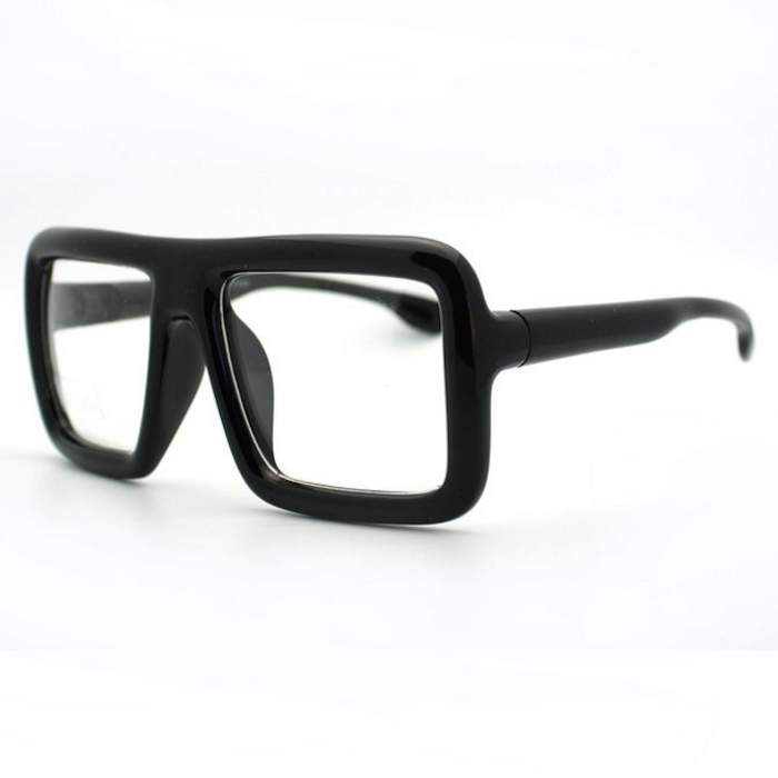 JuicyOrange Thick Square Glasses Clear Lens Eyeglasses Frame Super Oversized Fashion