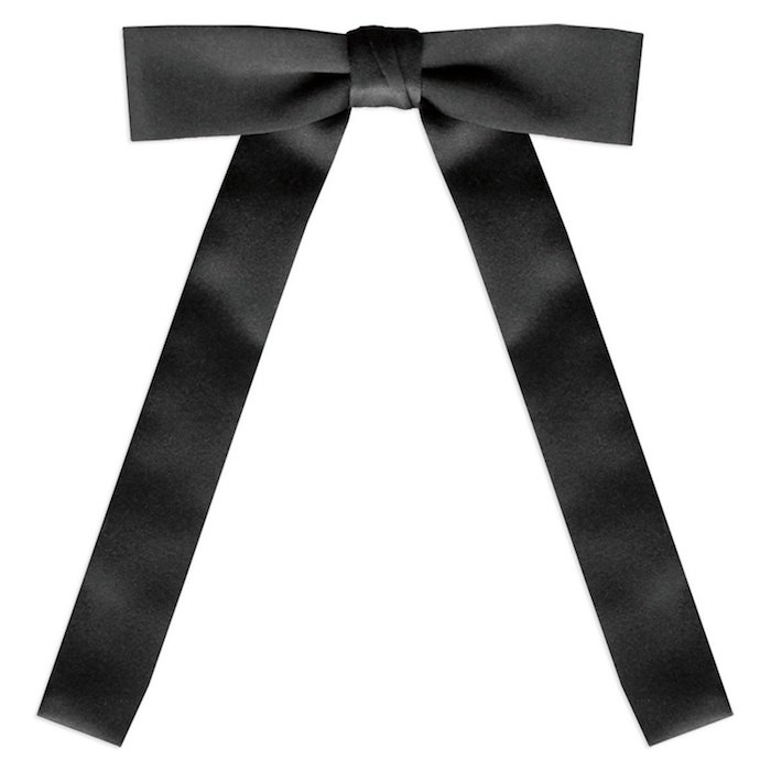 UniformTux Black Satin Western Tie