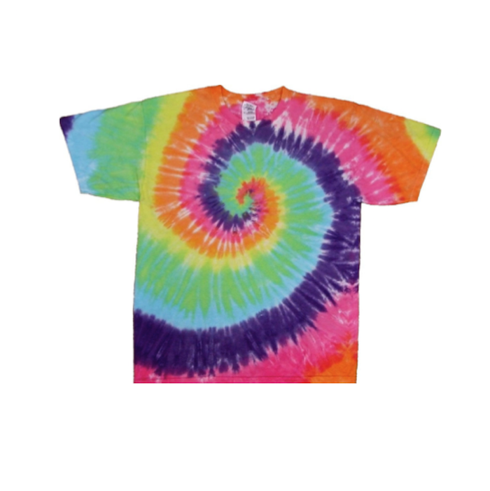 Tie Dyed Shop Pastel Spiral Tie Dye T Shirt