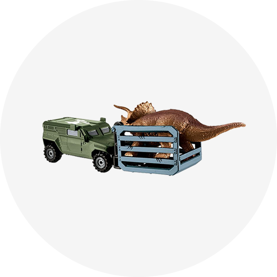 Matchbox® Jurassic World Dino Transporters Tricera-Tracker™ Vehicle And Figure